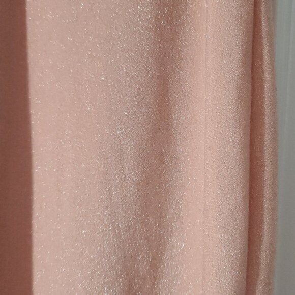 Shimmer Spaghetti Midi Dress in Peach Pink- Size Small- NWOT - Picture 9 of 11